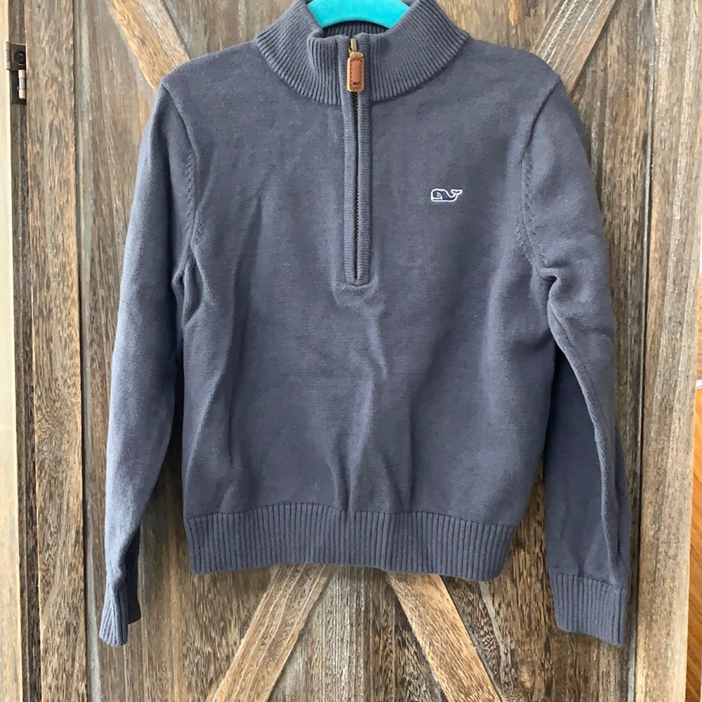 Boys Vineyard Vines sweater size 5. Slate blue/gray color.